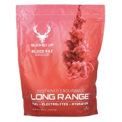 Bucked Up, Long Range, Изотоник, Blood Raz (Красная малина), 1600 г (56,4 унции)